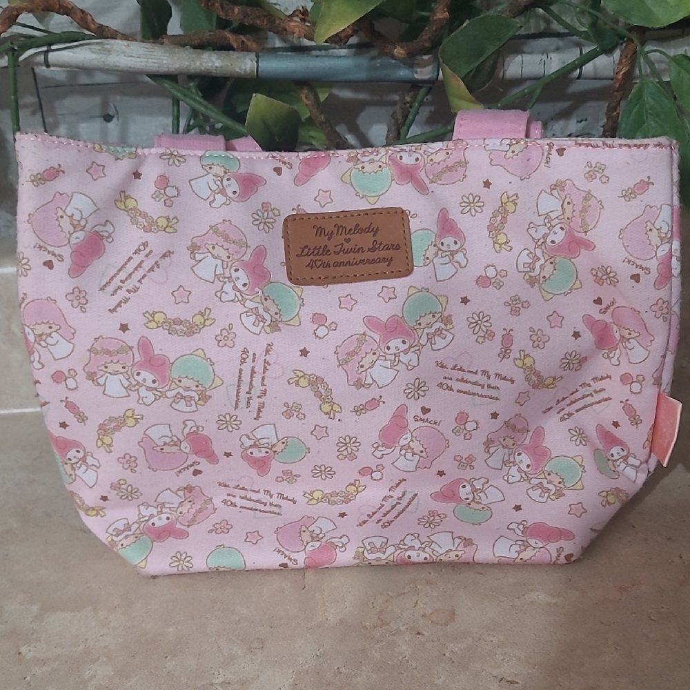 Sanrio My Melody Little Twin Stars 40th Anniversary Pink Mini Tote Bag
